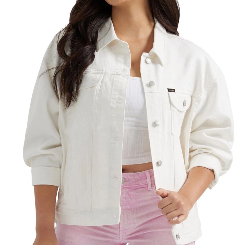 Wrangler Girlfriend Relaxed Fit Denim Jacket- Size XS